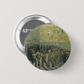 Gevangenen oefenen door Vincent van Gogh Ronde Button 5,7 Cm (Voorkant /achterkant)