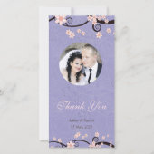 Gevangenen van Liefde Violet Dank U Foto Bedankkaart (Voorkant)