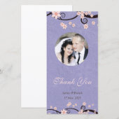 Gevangenen van Liefde Violet Dank U Foto Bedankkaart (Voorkant / Achterkant)
