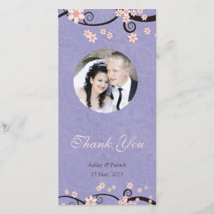 Gevangenen van Love Violet Foto Bedankkaart