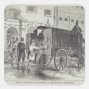 Gevangenen van Van die gevangenen in het huis van  Vierkante Sticker