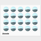 gevangenis Alcatraz Ronde Sticker (Vel)