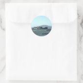 gevangenis Alcatraz Ronde Sticker (Tas)