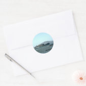 gevangenis Alcatraz Ronde Sticker (Envelop)