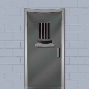 Gevangenis asielcel deur gluren gedetineerde Hallo Spandoek