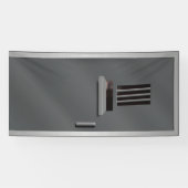 Gevangenis asielcel deur gluren gedetineerde Hallo Spandoek (Horizontaal)