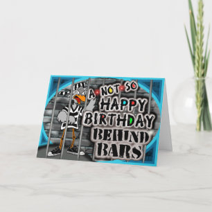 Gevangenis Birthday-kaart Kaart