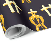 Gevangenis en godsdienst als concept cadeaupapier (Rol Hoek)