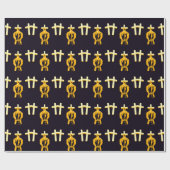 Gevangenis en godsdienst als concept cadeaupapier (Vlak)