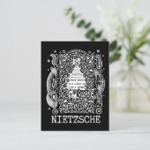 Gevangenis en REFUGE citaat van Nietzsche Briefkaart (Staand voorkant)