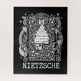 Gevangenis en REFUGE citaat van Nietzsche Legpuzzel