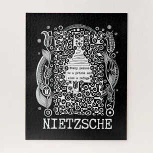Gevangenis en REFUGE citaat van Nietzsche Legpuzzel