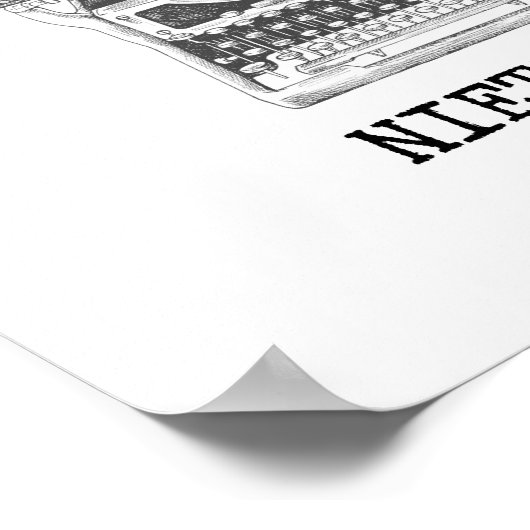 "Gevangenis en toevluchtsoord" filosofische uitspr Poster (Hoek)