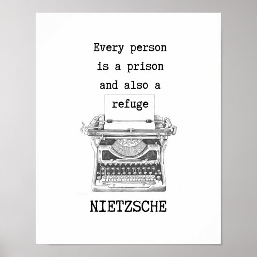 "Gevangenis en toevluchtsoord" filosofische uitspr Poster (Voorkant)