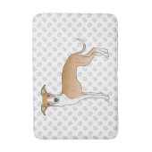 Gevangenis en witte Italiaanse dolfijnen met poten Badmat (Voorkant Verticaal)