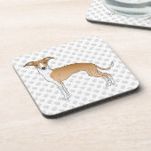 Gevangenis en witte Italiaanse dolfijnen met poten Bier Onderzetter (Linkerzijde)