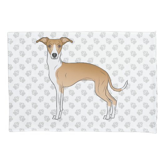 Gevangenis en witte Italiaanse dolfijnen met poten Kussensloop (Voorkant-Links)