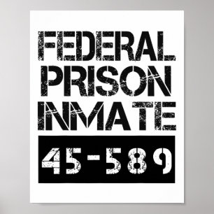 Gevangenis gevangene gevangene Halloween Federal P Poster