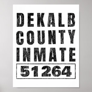 Gevangenis Gevangene Halloween Kostuum Dekalb Coun Poster
