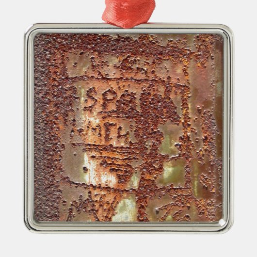 Gevangenis Graffiti Metalen Ornament (Voorkant)