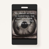 gevangenis in eigen land badge (Voorkant)