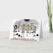 Gevangenis Jailbird Feestdagen Kaart (Achterkant)