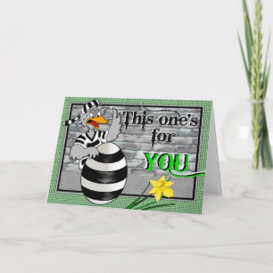 Gevangenis Jailbird Feestdagen Kaart