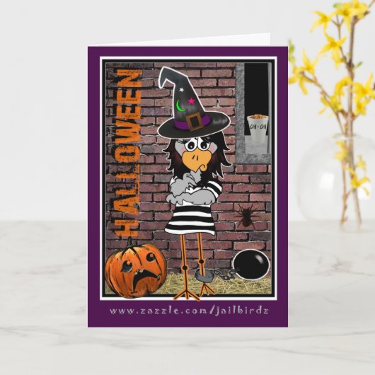 Gevangenis Jailbird Kaart (Gele Bloem)