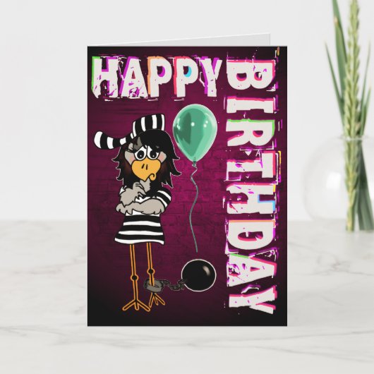 Gevangenis Jailbird Kaart (Voorkant)