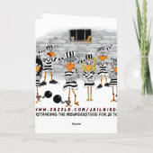 Gevangenis Jailbird Kaart (Achterkant)