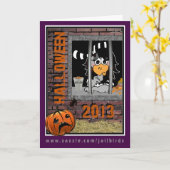 Gevangenis Jailbird Kaart (Gele Bloem)