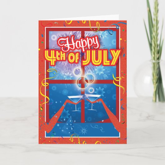 Gevangenis Kaarten - Happy July 4th (Voorkant)