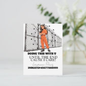 Gevangenis kaarten lange afstand het doen van tijd (Staand voorkant)