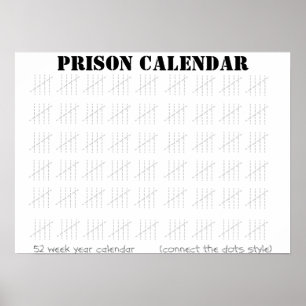 Gevangenis Kalender Poster