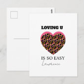 Gevangenis Lange Afstand Schattig Hart Liefde Briefkaart (Voorkant / Achterkant)