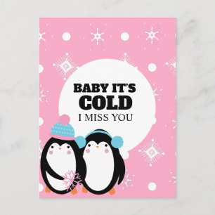 Gevangenis Lange Afstand Winter Liefde Briefkaart