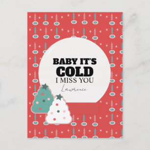 Gevangenis Lange Afstand Winter Liefde Kerstmis  Briefkaart