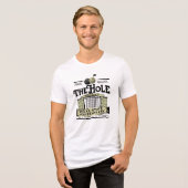 Gevangenis Mini-Golf Tri-Blend Shirt (Voorkant volledig)