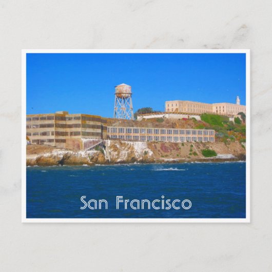 gevangenis op het eiland alcatraz briefkaart (Voorkant)