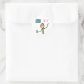 Gevangenis Ronde Sticker (Tas)
