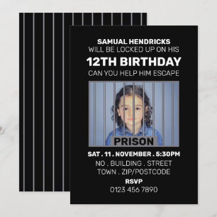 Gevangenis Thleed Escape Room, Birthday Party Kaart