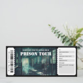 Gevangenis Tour Ticket Cadeaubon Kaart (Staand voorkant)