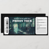 Gevangenis Tour Ticket Cadeaubon Kaart (Voorkant / Achterkant)