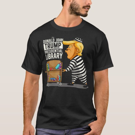 Gevangenis Trump Presidential Library T-shirt (Voorkant)