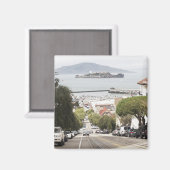gevangenis van Alcatraz, bekeken vanuit San Franci Magneet (Voorkant / Achterkant)