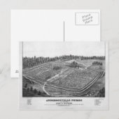 Gevangenis van Andersonville door John L Ransom Briefkaart (Voorkant / Achterkant)