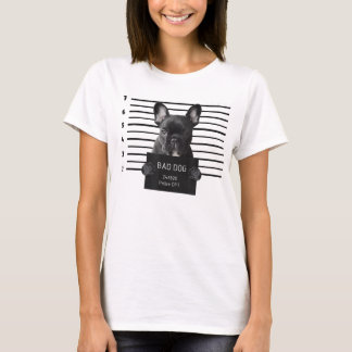 Gevangenis van Bulldog T Shirt Bad Dog gevangeniss