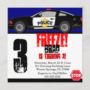 Gevangenis van de Birthday Partij van de politie v Kaart