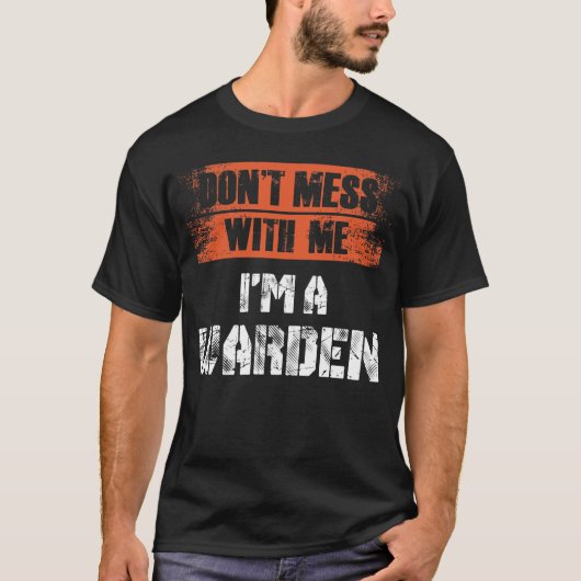 Gevangenis Warden Funny Gevangeniswet  T-shirt (Voorkant)