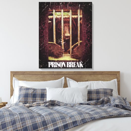 Gevangenisbreek - Gewikkeld Canvas (Insitu (Slaapkamer))